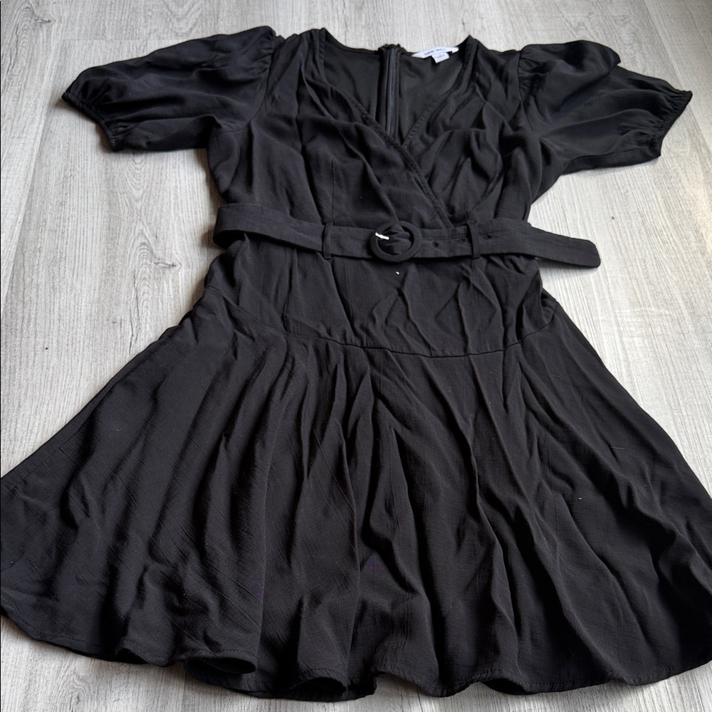 Nine West‎ Black Mini Wrap Dress.  CAJA # 1. C